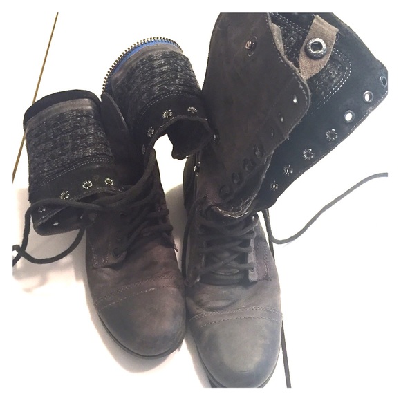 Steve Madden Combat Boots - Picture 1 of 3