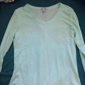 Thermal mint sweater