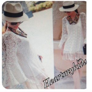 NWT beautiful Boho Fringe Tunic sz Medium