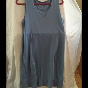 Horny Toad tech pale blue sleeveless midi dress