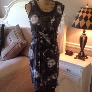 Gray knit dress.  Super cute!