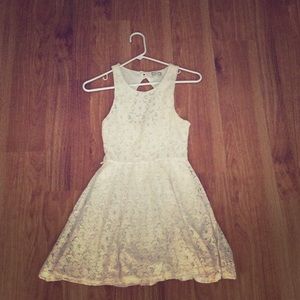Lace Cut-out Back Dress