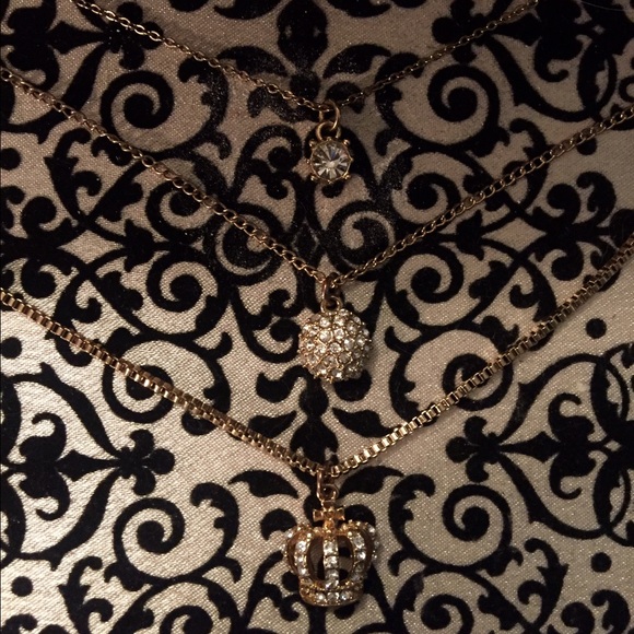 💟Juicy Couture 3 chain necklace💟