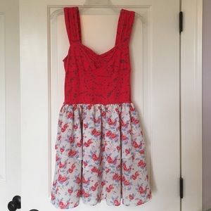 Pink Patterned Dress