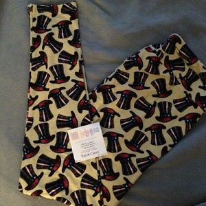 Lularoe Americana TC leggings 4th of July BNWT