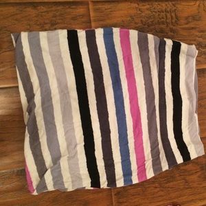 Stripped pencil skirt