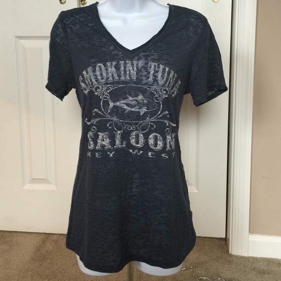 Smokin' Tuna Saloon Blue T Shirt