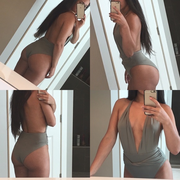 Black Infiniti multi way wrap one piece swimsuit - Picture 3 of 4