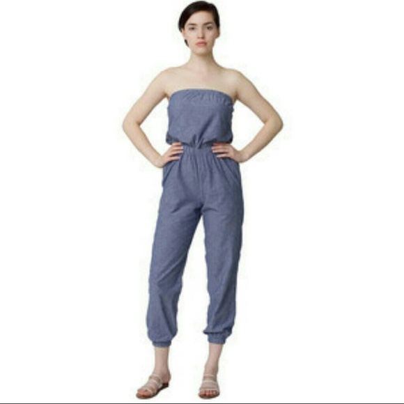 Amercan Apparel chambray jumpsuit