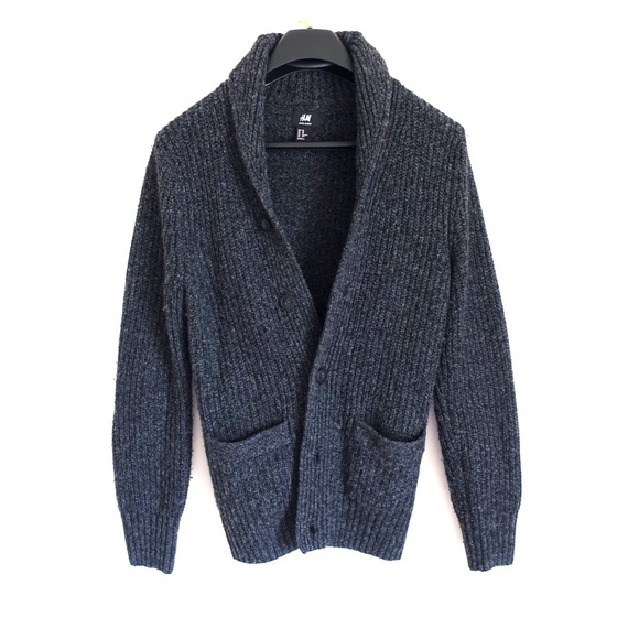 Men's Wool Knitted Button Sweater