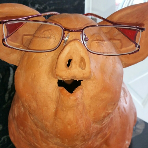 EUC DNKY Red Glasses