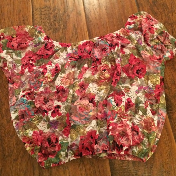 Flower printed shirt