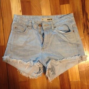 Topshop Moto High Waisted Shorts