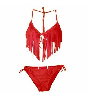 Fringe bikini set