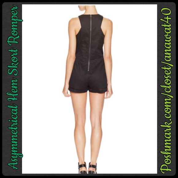 Asymmetrical Hem Skort Romper - Picture 2 of 4
