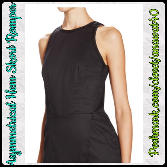 Asymmetrical Hem Skort Romper - Picture 3 of 4