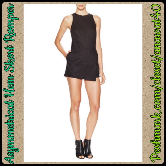 Asymmetrical Hem Skort Romper - Picture 4 of 4