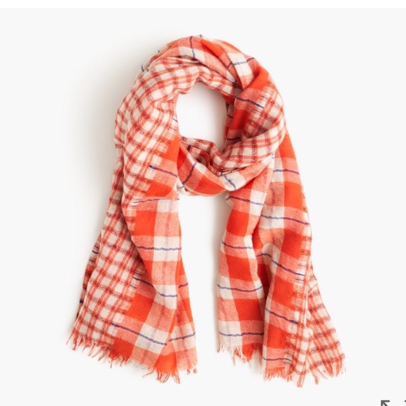 J. Crew Mixed Plaid Scarf