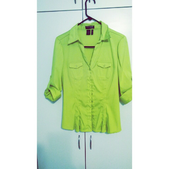 Lime green blouse