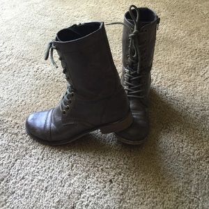 Cathy Jean Brown Combat Boots
