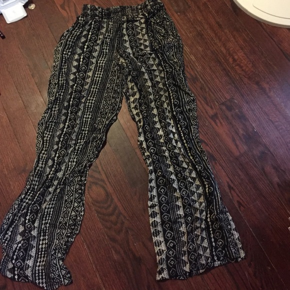 Hippie flowy pants with a cute tribal pattern