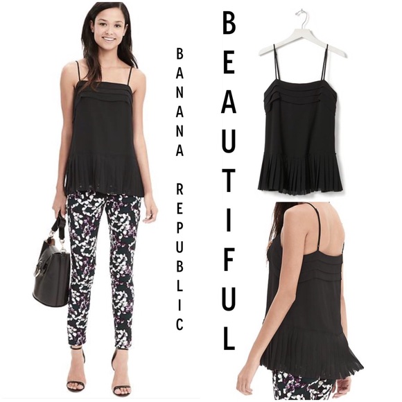 " HP " 5 ⭐️ Pleated Chiffon Cami ! 1 Medium Left ! - Picture 2 of 4