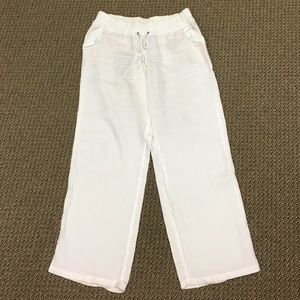 White linen pants from VS (London Jean)