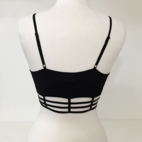 Black Caged Bralette - Picture 2 of 2