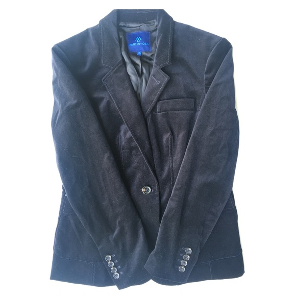 Black Velvet Blazer - Martin & Osa