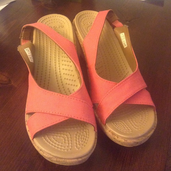 Crocs wedges size 7