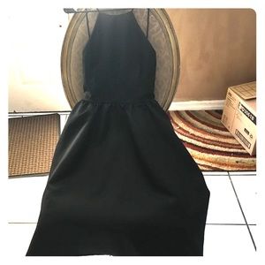 Black Backless Ballerina Dress