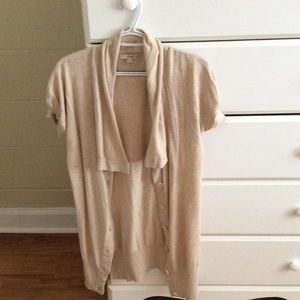 Long button cardigan