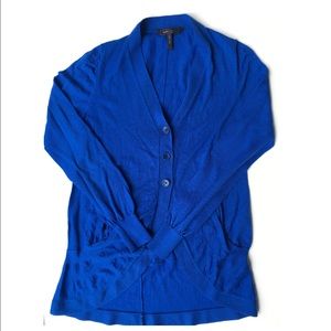 Royal Blue Cardigan with a bit of a Flair - BCBG
