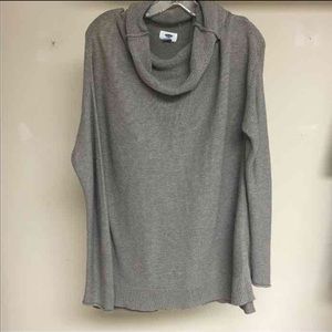 Gray Cowl Neck Sweater (Long Sleeve)