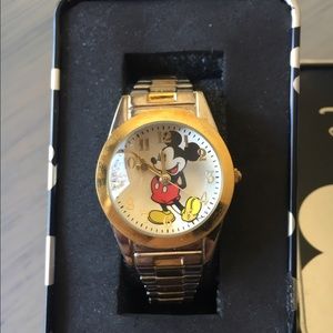 Gold and Silver Disney Mickey Mouse Watch