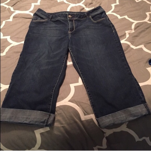 Lane Bryant denim capris