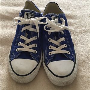Converse bright blue.  Minimal wear.