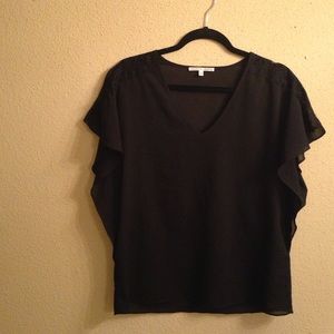 GOODWILL TOMORROW- Black chiffon top