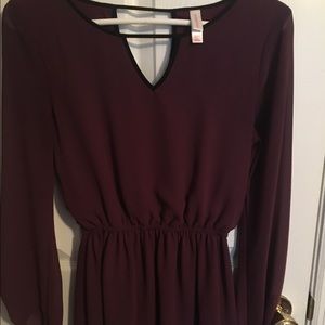 Purple long sleeve dress