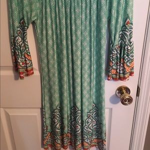 Green Dress with details