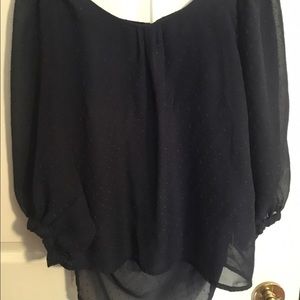 Navy blue blouse