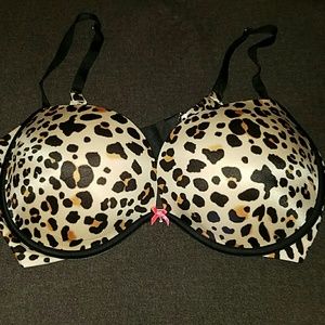 VS leopard print plunge bra