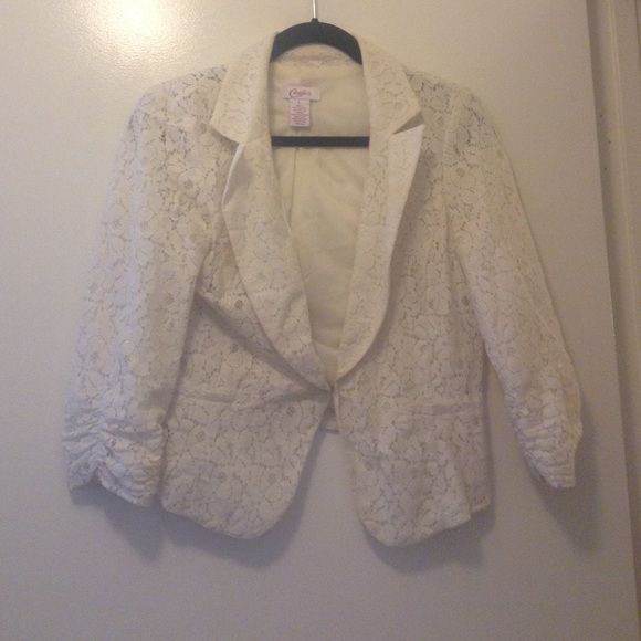 Lace blazer
