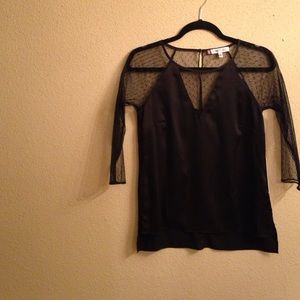 satin and see through top 😉