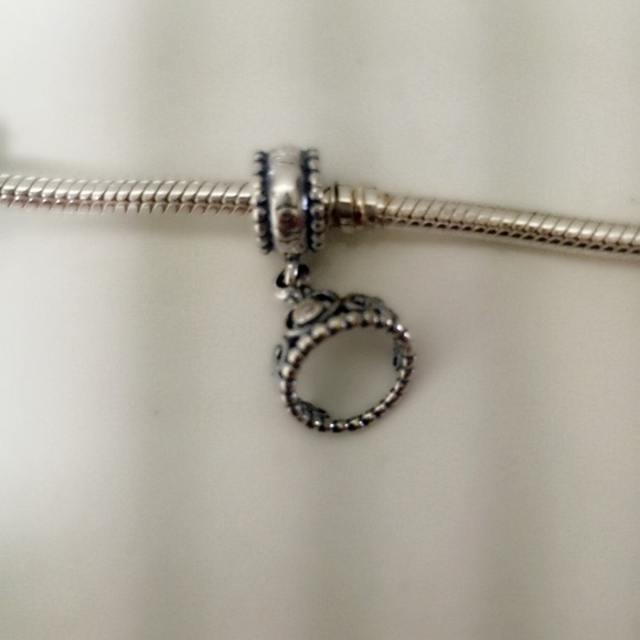 PANDORA BRACELET WITH 5 CHARMS - Picture 3 of 4