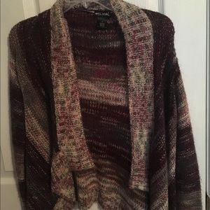 multicolored cardigan