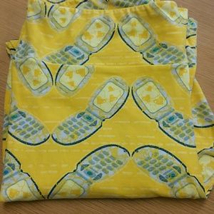 LulaRoe leggings "hotline bling" NWOT