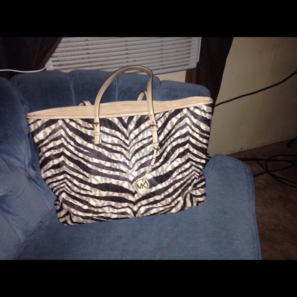 Michael Kors Zebra Print Handbag - Picture 1 of 4