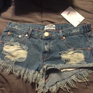 One Teaspoon Trashwhore Shorts size 28