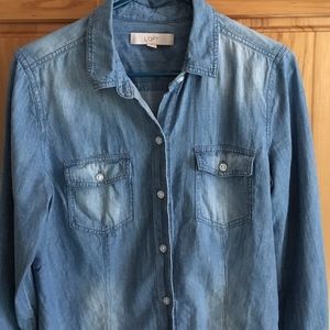 Denim Button Down Shirt